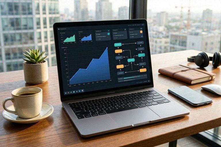 Digital Business Growth analytics and workflow dashboard