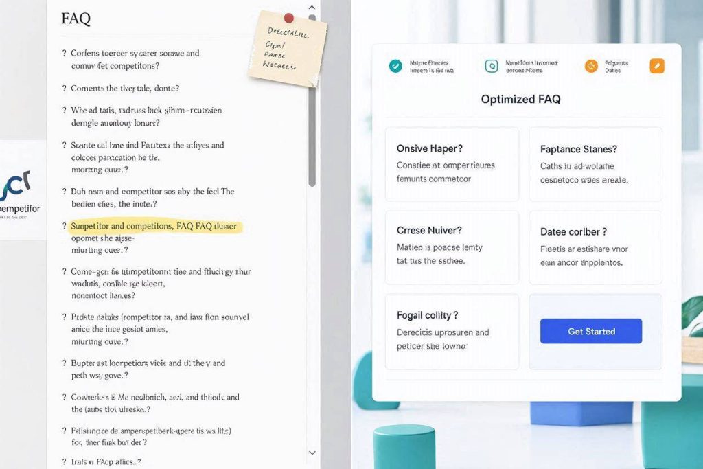 Competitor content scraping FAQ extraction blueprint