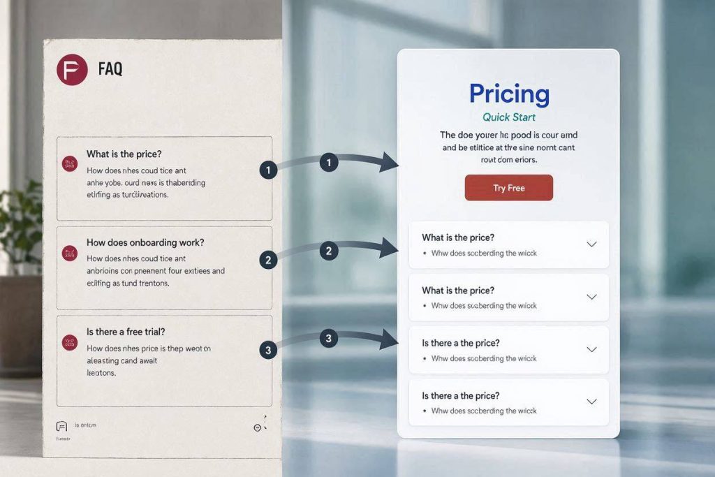 Competitor content scraping FAQ extraction blueprint