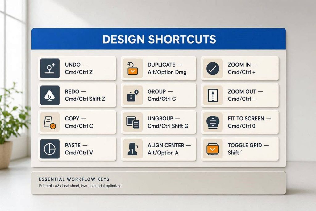 Canva design hacks shortcut cheat sheet